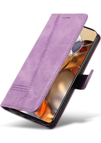 Xiaomi 11T/11T Pro Için Filp Durumda Ayrılabilir Siyah Bilezik Preslenmiş Pu Kılıf (Yurt Dışından) modelleri
