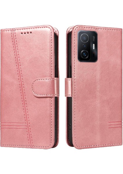 Xiaomi 11T/11T Pro Için Filp Durumda Ayrılabilir Siyah Bilezik Preslenmiş Pu Kılıf (Yurt Dışından) fırsatları