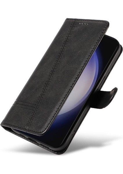Samsung Galaxy S24 Ayrılabilir Siyah Bilezik Için Filp Durumda Preslenmiş Pu ile (Yurt Dışından) fiyatları