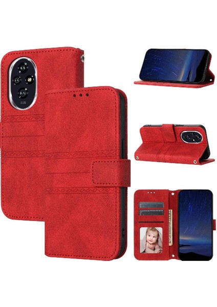 Onur 200 Pro Kickstand Darbeye Koruyucu Pu Deri Için Flip Case (Yurt Dışından) modelleri