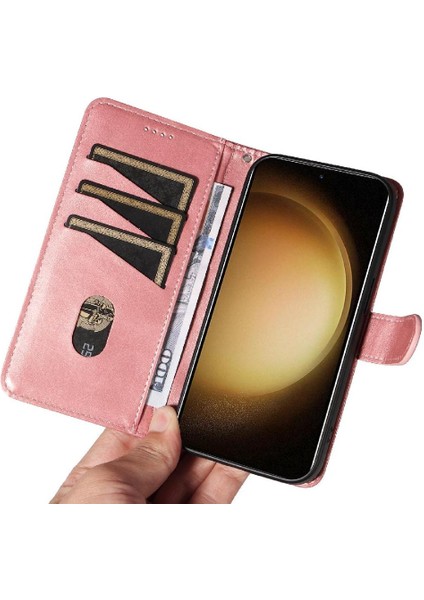 Samsung Galaxy S23 Artı Ayrılabilir Siyah Bilezik Için Filp Durumda Kart ile (Yurt Dışından)