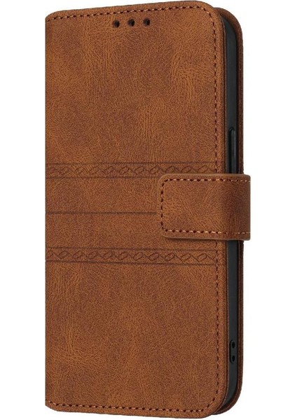 Onur 200 Pro Kickstand Darbeye Koruyucu Pu Deri Için Flip Case (Yurt Dışından)