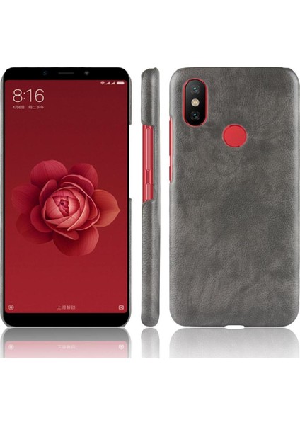 Retro Durumda Xiaomi Mi A2 /mi 6x Uyumluluk Lychee Desen Anti Retro (Yurt Dışından)
