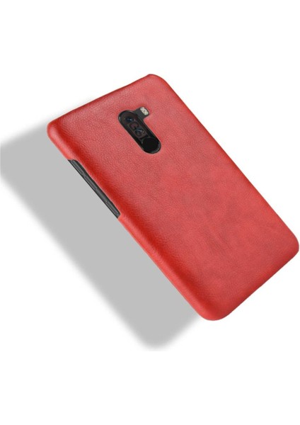 Retro Kılıf Için Xiaomi Pocophone F1 Retro Anti Scratch Lychee Desen Kapak (Yurt Dışından)
