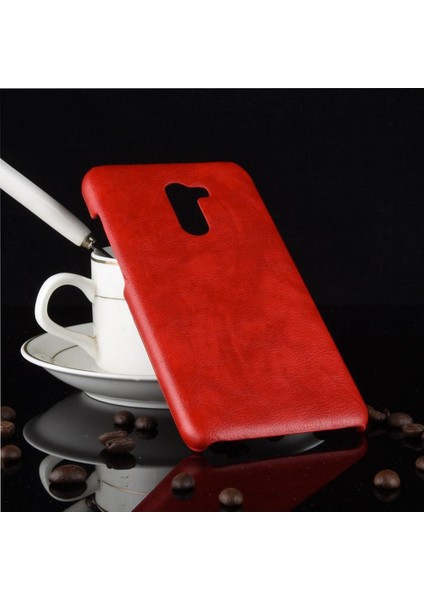 Retro Kılıf Için Xiaomi Pocophone F1 Retro Anti Scratch Lychee Desen Kapak (Yurt Dışından)
