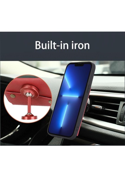 IPhone 16 Için Cüzdan Durumda Pro Max Cüzdan Durumda Kickstand Buit Demir Kart (Yurt Dışından) modelleri