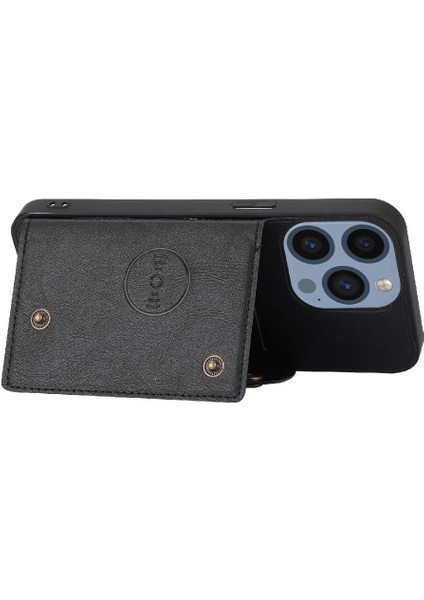 IPhone 16 Için Cüzdan Durumda Pro Max Cüzdan Durumda Kickstand Buit Demir Kart (Yurt Dışından) indirimleri