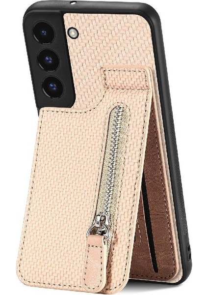 Samsung Galaxy S22 Cüzdan Fermuar Standı Manyetik Araç Montaj Crad (Yurt Dışından)