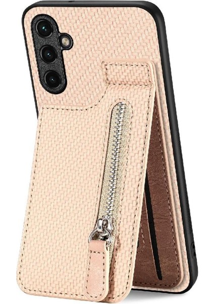 Samsung Galaxy A14 5g Fermuar Manyetik Araç Montaj Cüzdan Crad Yuvası (Yurt Dışından)