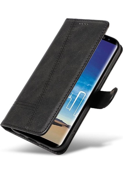Samsung Galaxy Not 8 Için Filp Durumda Kredi ile Ayrılabilir Siyah Bilezik (Yurt Dışından)