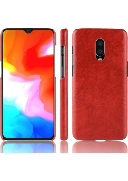 Oneplus 6t Için Retro Kılıf Retro Anti Scratch Lychee Desen Koruyucu (Yurt Dışından)