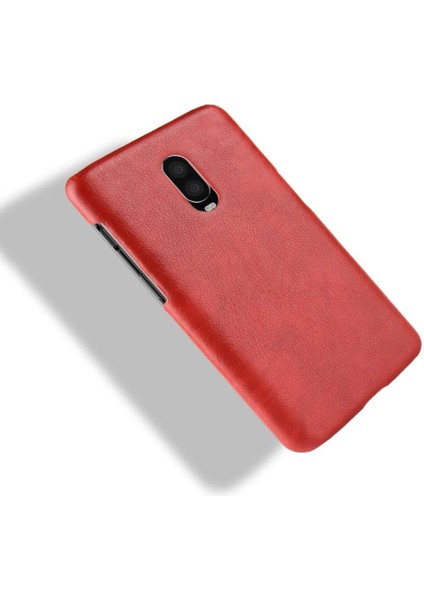 Oneplus 6t Için Retro Kılıf Retro Anti Scratch Lychee Desen Koruyucu (Yurt Dışından)