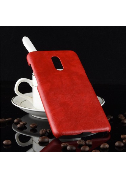 Oneplus 6t Için Retro Kılıf Retro Anti Scratch Lychee Desen Koruyucu (Yurt Dışından)