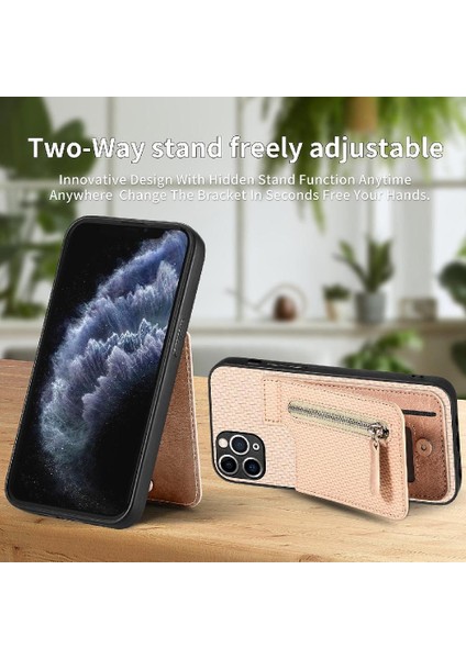 IPhone 11 Için Kılıf Pro Cüzdan Crad Yuvası Standı Fermuar Manyetik Araç Montaj (Yurt Dışından) fiyatları