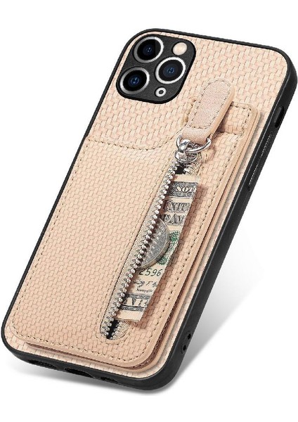 IPhone 11 Için Kılıf Pro Cüzdan Crad Yuvası Standı Fermuar Manyetik Araç Montaj (Yurt Dışından) indirimleri