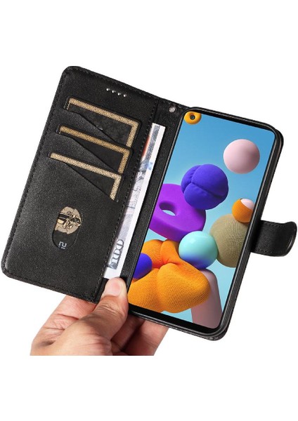 Samsung Galaxy Filp S Için Filp Durumda Preslenmiş Pu Deri Cüzdan Telefon Kılıfı (Yurt Dışından)