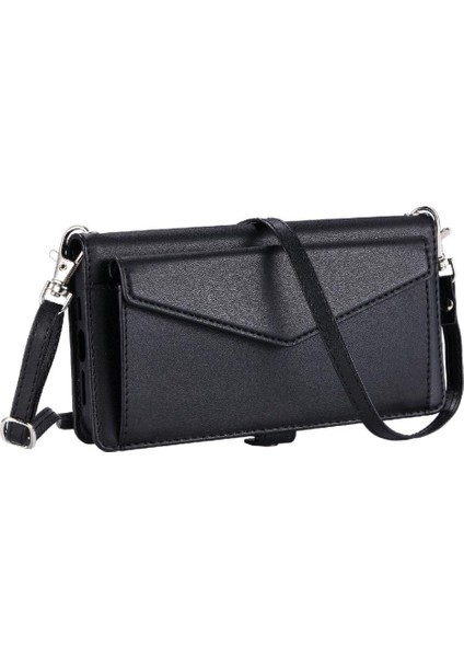 Cüzdan Crossbody Durumda IPhone 13 Pro Max Rfıd Engelleme Fermuar Faturaları (Yurt Dışından)