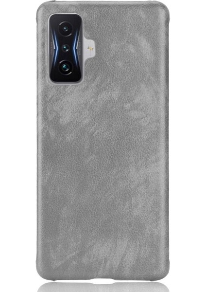 Xiaomi Poco F4 Gt Lychee Desen Anti Scratch Uyumluluk Için Retro Kılıf (Yurt Dışından)