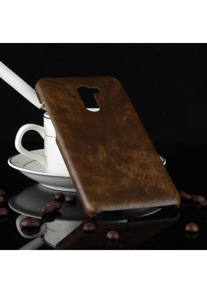 Retro Kılıf Için Xiaomi Pocophone F1 Retro Anti Scratch Lychee Desen Kapak (Yurt Dışından)