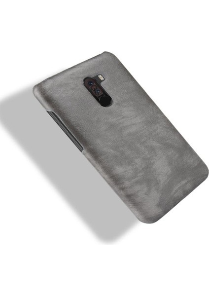 Retro Kılıf Için Xiaomi Pocophone F1 Retro Anti Scratch Lychee Desen Kapak (Yurt Dışından)