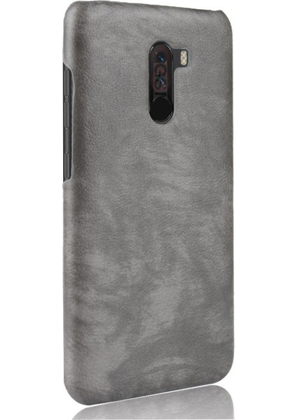 Retro Kılıf Için Xiaomi Pocophone F1 Retro Anti Scratch Lychee Desen Kapak (Yurt Dışından)
