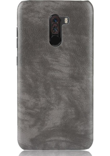 Retro Kılıf Için Xiaomi Pocophone F1 Retro Anti Scratch Lychee Desen Kapak (Yurt Dışından)