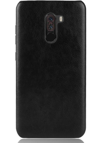 Retro Kılıf Için Xiaomi Pocophone F1 Retro Anti Scratch Lychee Desen Kapak (Yurt Dışından)