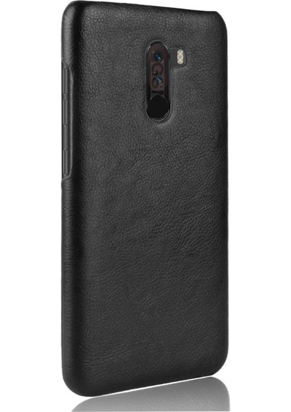 Retro Kılıf Için Xiaomi Pocophone F1 Retro Anti Scratch Lychee Desen Kapak (Yurt Dışından)