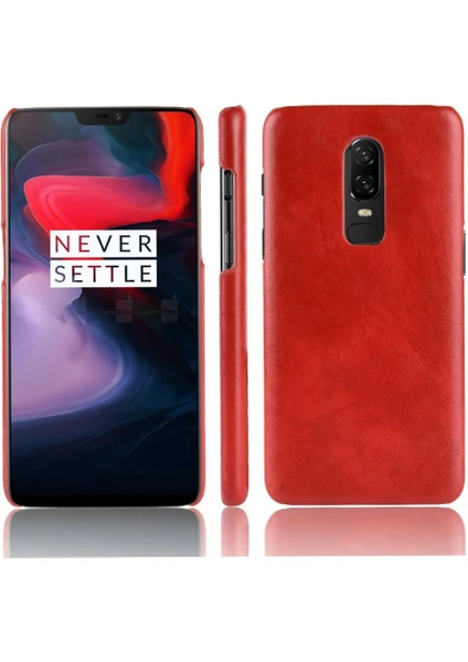 Mays Shop Oneplus 6 Için Retro Kılıf Retro Uyumluluk Koruyucu Kapak Lychee Anti (Yurt Dışından)