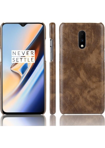 Oneplus 7 Pro Uyumluluk Anti Scratch Lychee Desen Için Retro Kılıf (Yurt Dışından)