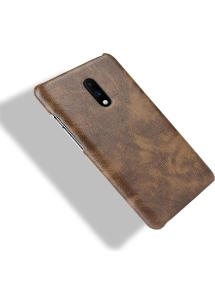 Oneplus 7 Pro Uyumluluk Anti Scratch Lychee Desen Için Retro Kılıf (Yurt Dışından)