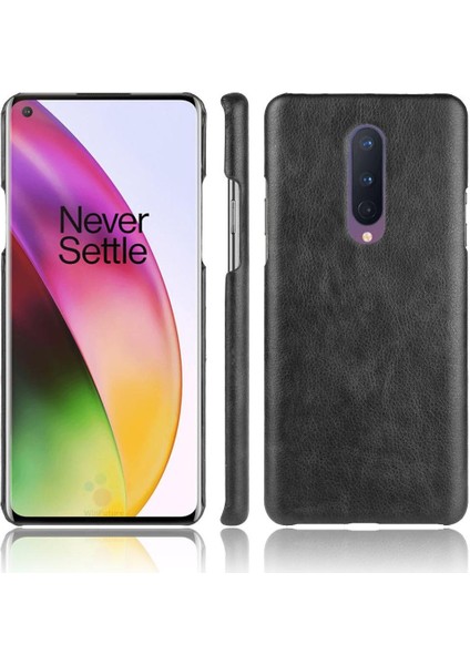 Oneplus 8 Için Retro Durumda Lychee Desen Retro Koruyucu Kapak Anti (Yurt Dışından)