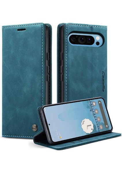 Google Piksel 9 Pro Xl Için Flip Case Manyetik Kapatma Darbeye Vaka Kartı (Yurt Dışından)