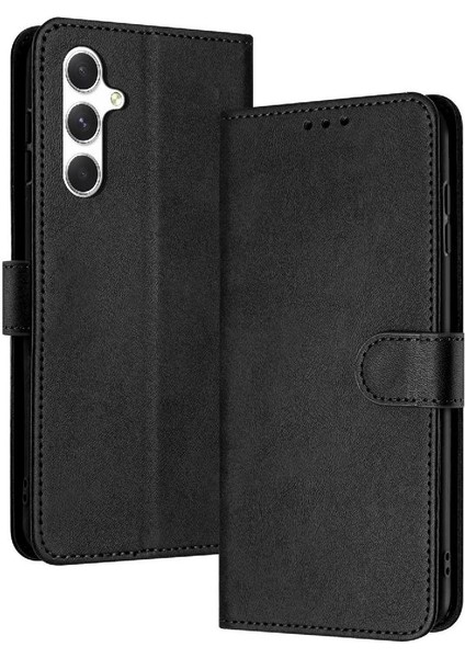 Samsung Galaxy A04 Için Flip Case 4G/A04S Kart Yuvası ile Saf Renk Pu (Yurt Dışından)
