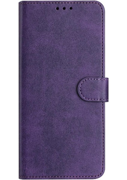 Samsung Galaxy A6 2018 Saf Renk Pu Deri Kickstand Için Flip Case (Yurt Dışından)