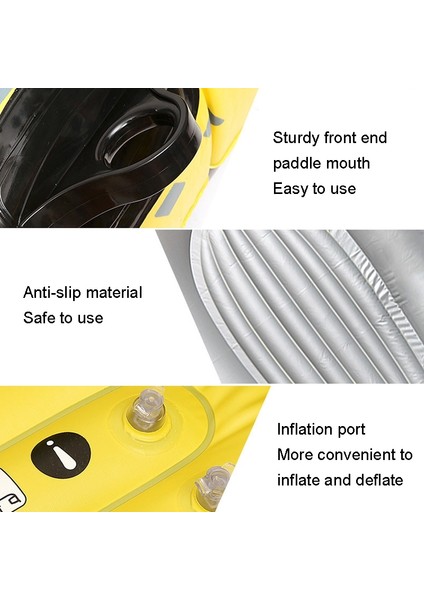 Yuekeda-Pvc Su Eğlence Şişme Bot, Stil: Çift Kişilik Kullanım + El Pompası + Kürek (Yurt Dışından)