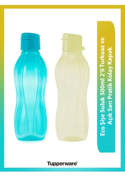 Eco Suluk 500 ml 2 Li Sızdırmaz Tasarım ile Spor ve Ofis Kullanımına Uygun