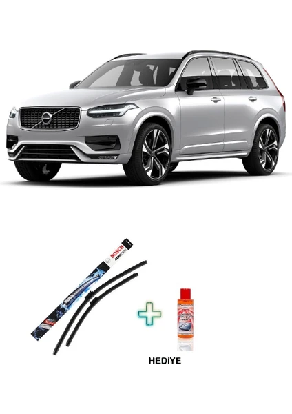 Volvo XC90 Silecek Takımı (2015-2021) Bosch Aerotwin Serisi Silecek Takımı + Cam Şampuanı Hediyeli