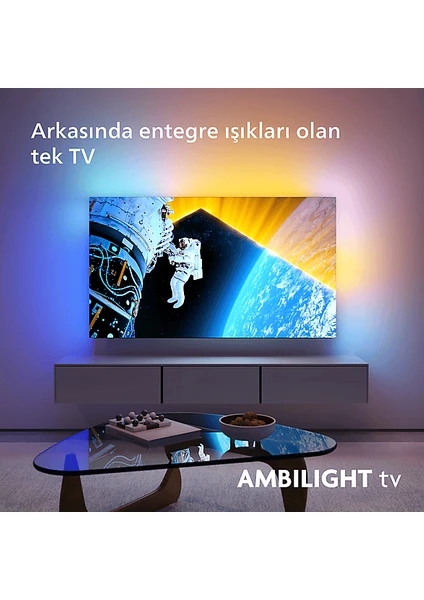 65OLED809/12 65'' 164 Ekran Uydu Alıcılı 4K Ultra HD Google  Ambilight Smart LED TV