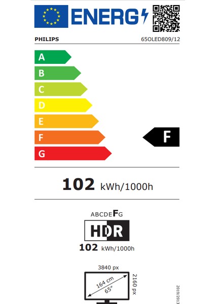 65OLED809/12 65'' 164 Ekran Uydu Alıcılı 4K Ultra HD Google  Ambilight Smart LED TV