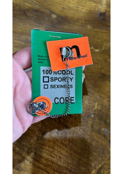 Yeşil Deri Zincirli Arma Dikiş Giyim Aksesuarı 9x6 cm fiyatları