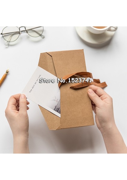 20 Adet Vintage Kraft Kağıdı - Kahverengi (Yurt Dışından)