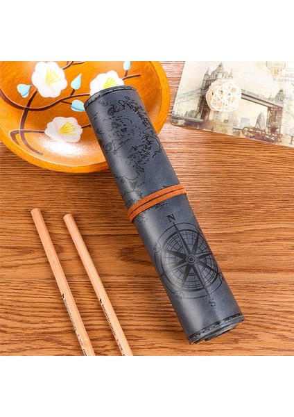 Desenli Kalem Çantası - Gri Mavi (Yurt Dışından) modelleri