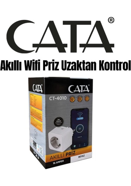 CATA CT-4010 Akıllı Wifi Priz Uzaktan Kontrol