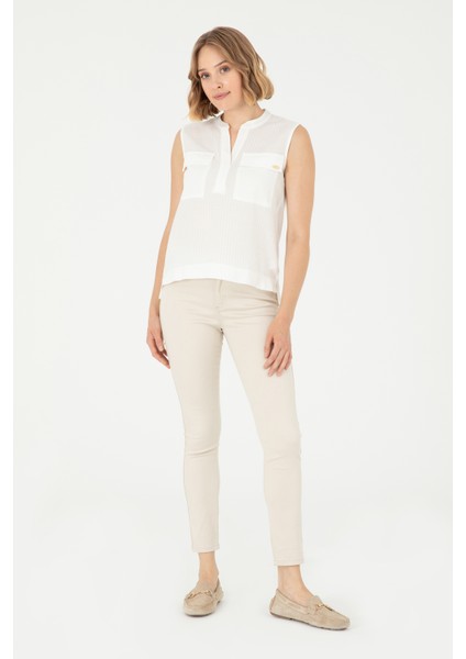 Kadın Ekru Tişört 50283361-VR019 fırsatları