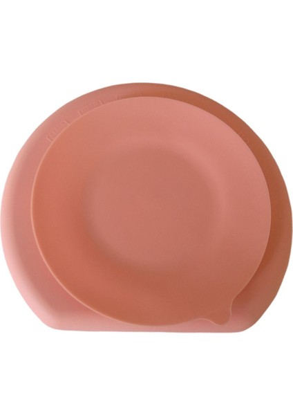 Silikon Beslenme Seti; Vakumlu, Kapaklı Mama Tabağı, Kapaklı Kase, Önlük, Bardak, Pipet, Çatal, Kaşık ve Emzik Kılıfı/ Pembe modelleri