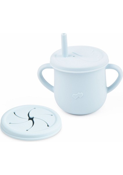 Dinazor Figürlü Vakumlu Silikon Beslenme Seti / Buzmavisi