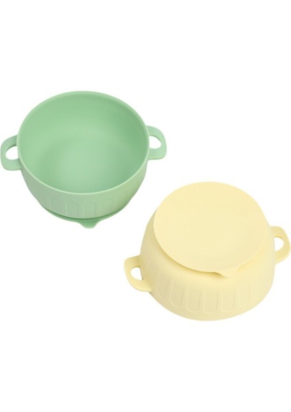 Silikon Beslenme Seti / Yengeç Figürlü Mama Tabağı, Kapaklı Kase, Pipet, Çatal, Kaşık, Bardak, Önlük, Emzik Kılıfı, Paslanmaz Çelik Çatal-Kaşık / Sarı indirimleri