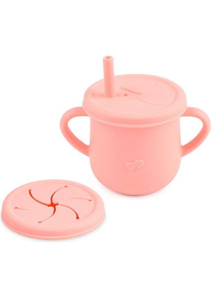 Silikon Beslenme Seti / Vakumlu, Silikon Mama Tabağı, Kase, Önlük, Çatal-Kaşık, Bardak, Pipet, E.Kılıfı, Paslanmaz Çelik Çatal, Kaşık ve Saklama Kutusu / Pembe indirimleri