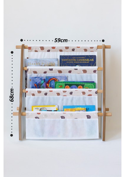 Montessori Çocuk, Kreş Kitaplığı - 3 Bölmeli Beyaz Kitaplık Urcın modelleri